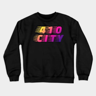 410 CITY FAST RUN DESIGN Crewneck Sweatshirt